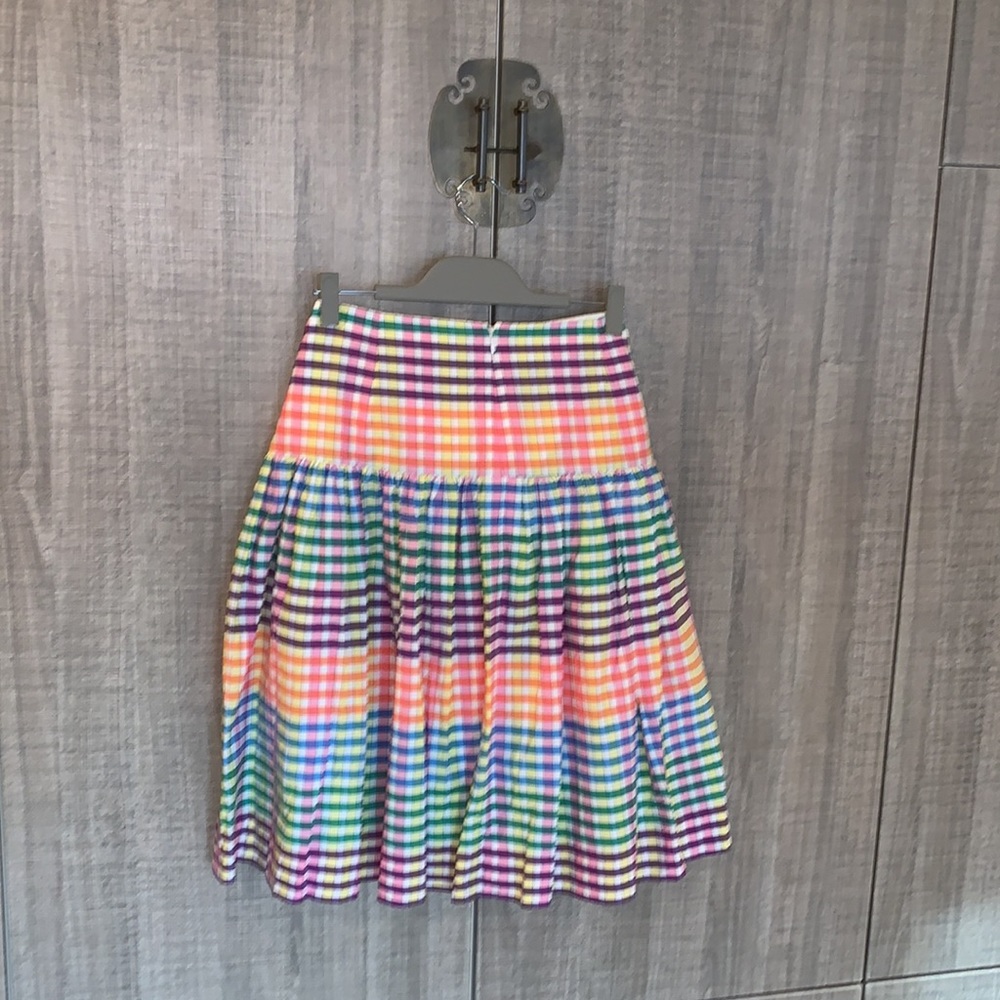 J Crew Tie Front Rainbow‎ Skirt - Picture 4 of 14